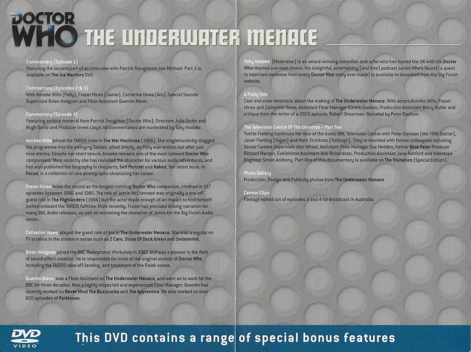 Inserts from BBCDVD 3691